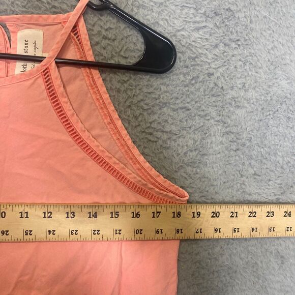 Anthropologie Cloth & Stone womens pink sleeveless tank raw hem lightweight XS - Picture 6 of 8